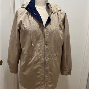 London Fog Women’s Beige Hooded Jacket